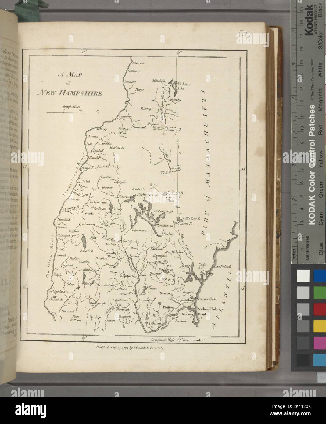 A map of New Hampshire Morse - A Map Of New Hampshire Morse Jedidiah 1761 1826 Cartographic Maps Atlases 1794 Lionel Pincus And Princess Firyal Map Division United States Geography United States 2K4120X 
