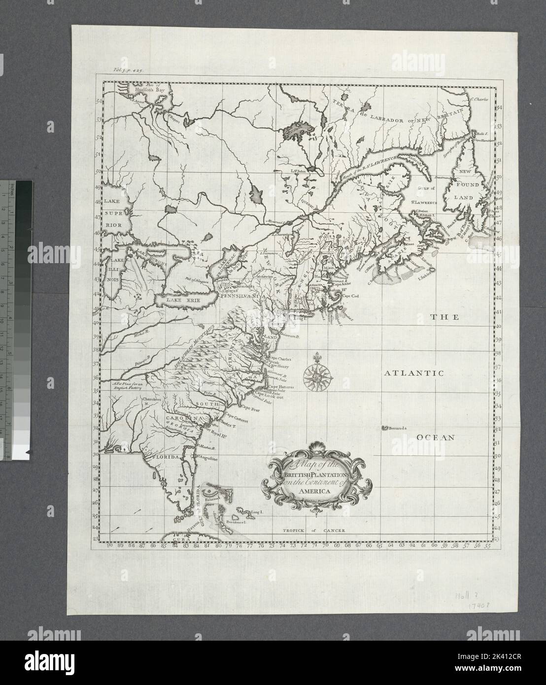 A map of the British-plantations on the continent of America Salmon