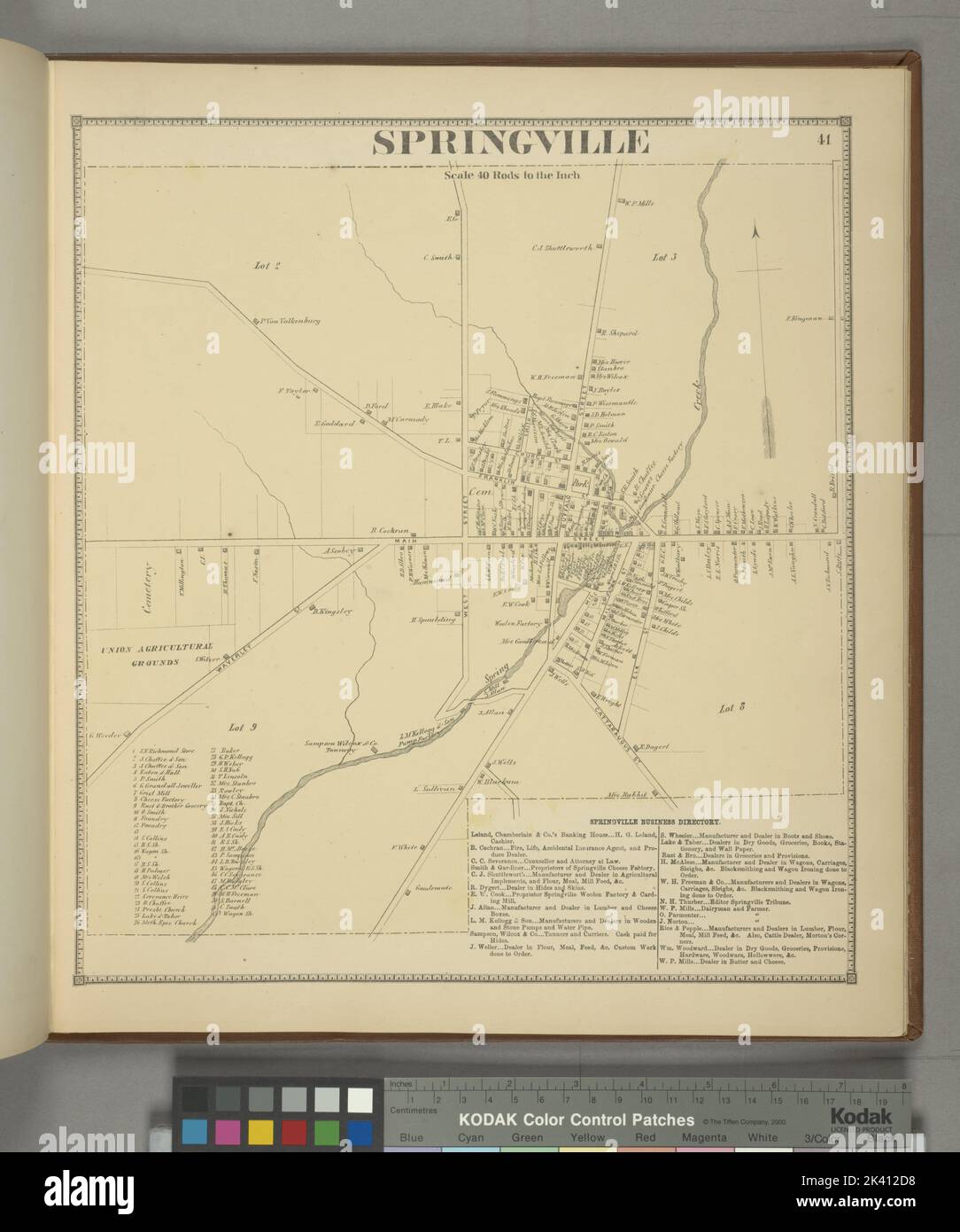 Springville map hires stock photography and images Alamy