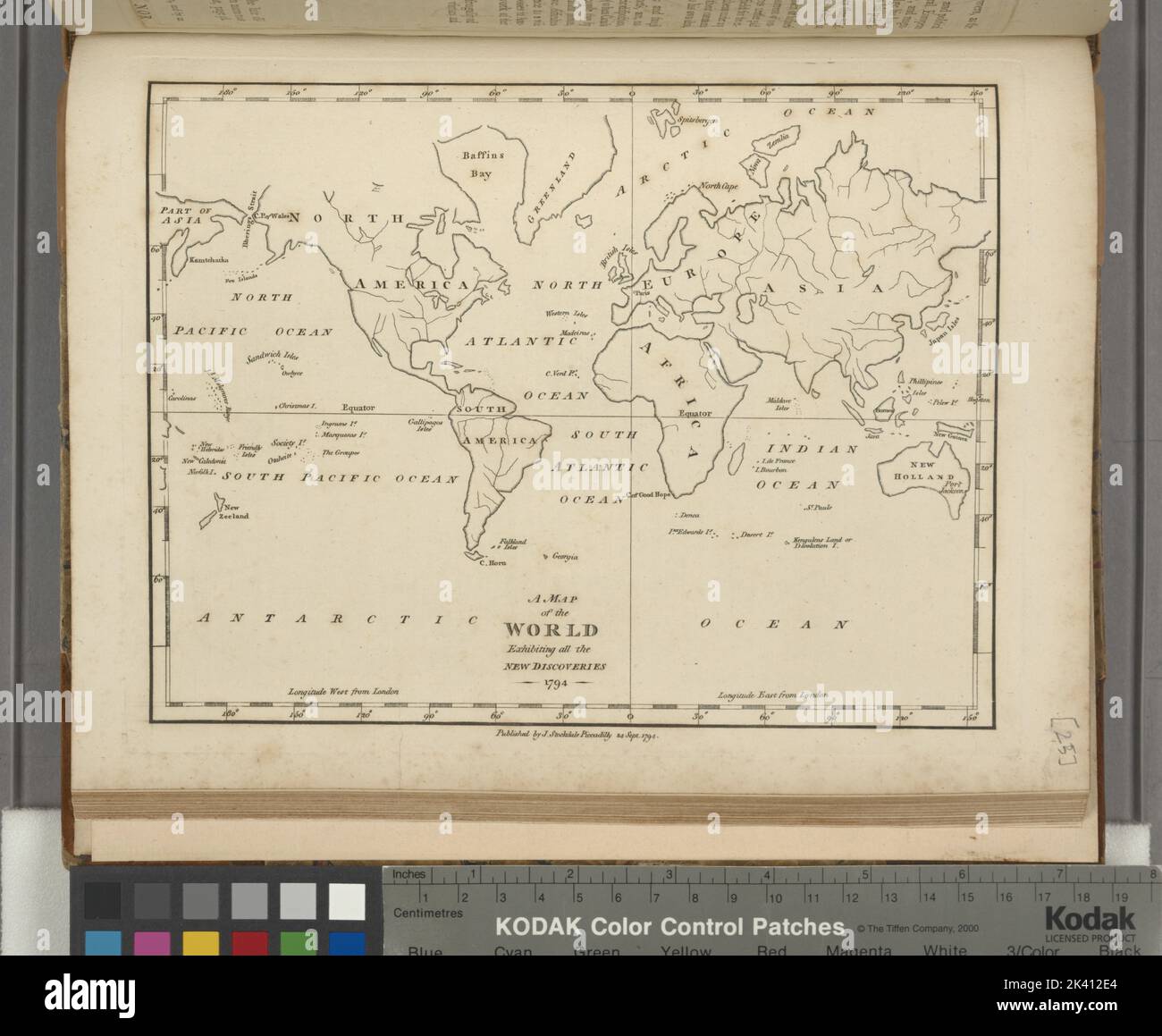 A map of the world exhibiting - A Map Of The World Exhibiting All The New Discoveries 1794 Morse Jedidiah 1761 1826 Cartographic Maps Atlases 1794 Lionel Pincus And Princess Firyal Map Division United States Geography United States 2K412E4 