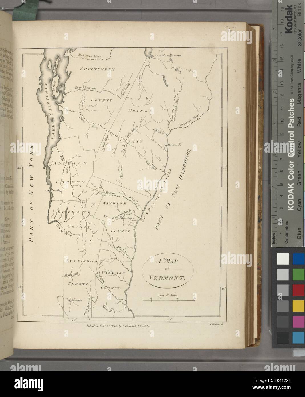 A map of Vermont Morse Jedidiah - A Map Of Vermont Morse Jedidiah 1761 1826 Cartographic Maps Atlases 1794 Lionel Pincus And Princess Firyal Map Division United States Geography United States 2K412XE 