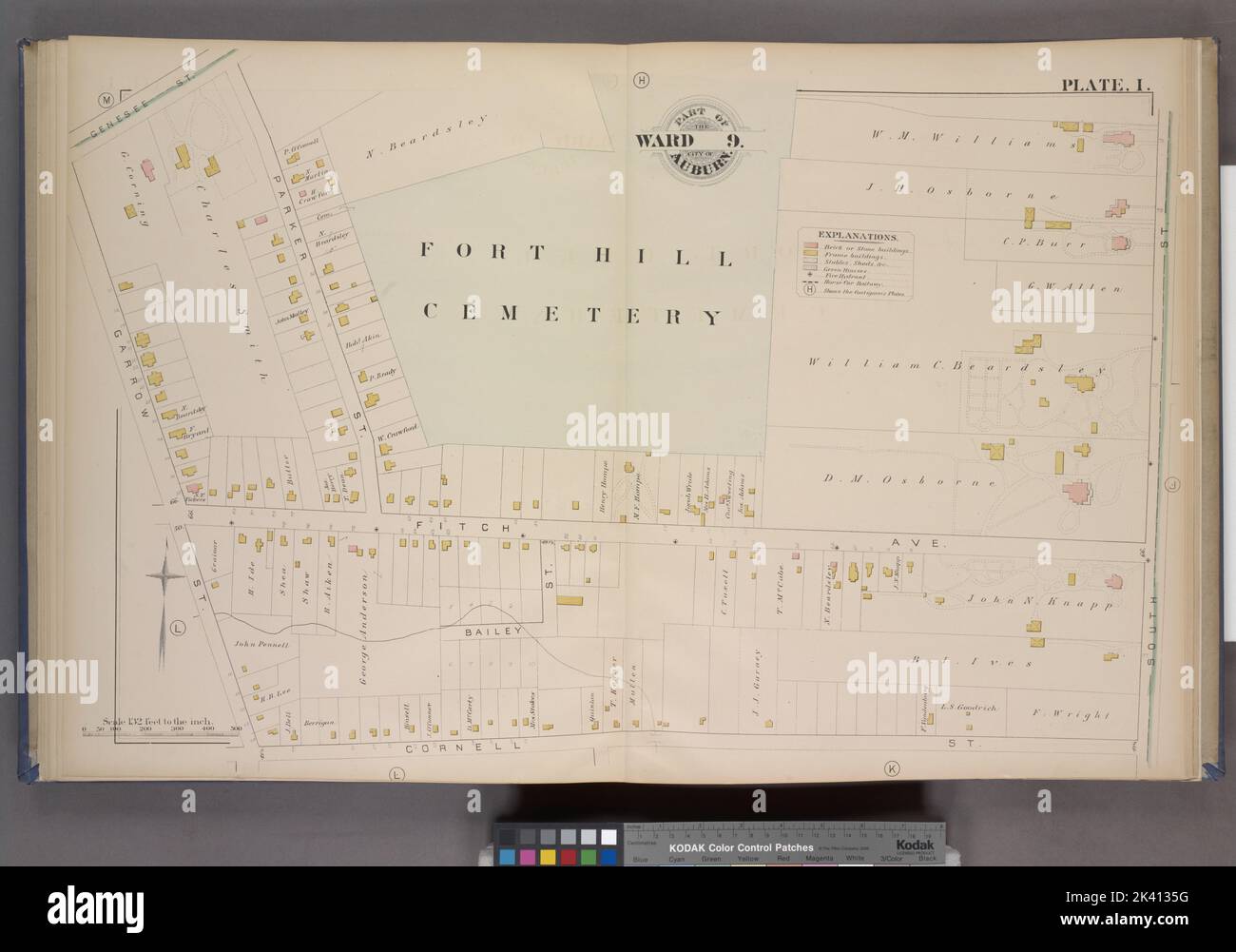 Parts of the City Auburn. Wards 9. Cartographic. Atlases, Maps. 1882