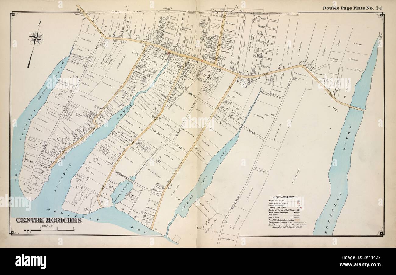 Centre Moriches Cartographic. Atlases, Maps. 1915 1917. Lionel Pincus