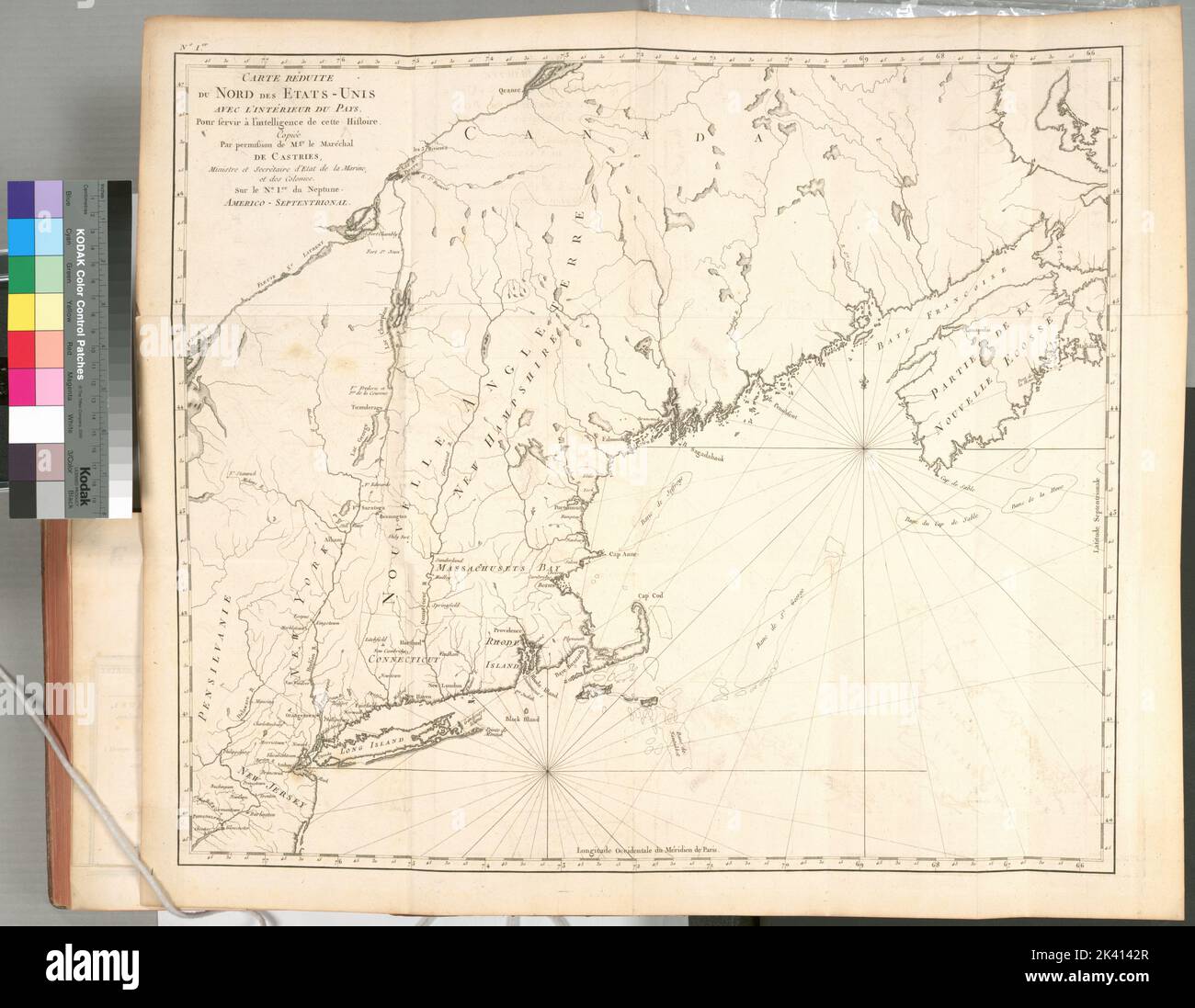 Carte r duite du Nord des Etat Unis - Carte Rduite Du Nord Des Etat Unis Avec Lintrieur Du Pays Pour Servir Lintelligence De Cette Histoire Leboucher Odet Julien 1744 1826 Cartographic Maps Atlases 1787 Lionel Pincus And Princess Firyal Map Division Middle Atlantic States New England United States 2K4142R