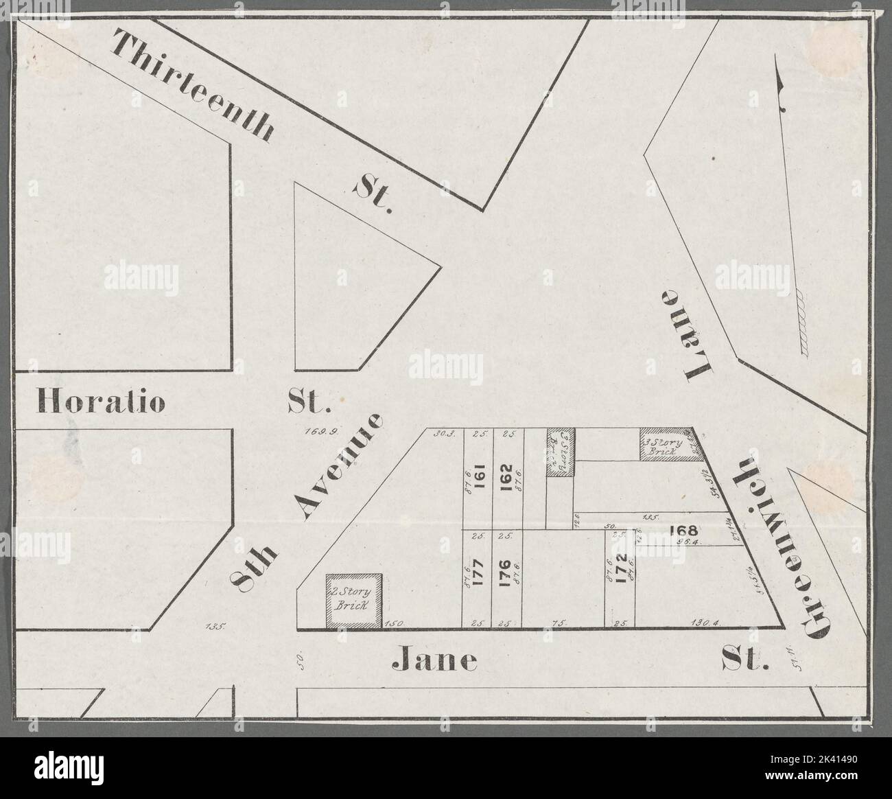 8th avenue horatio street west village hires stock photography and