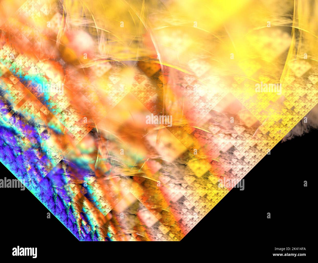 Imaginatory lush fractal texture image abstract background Stock Photo