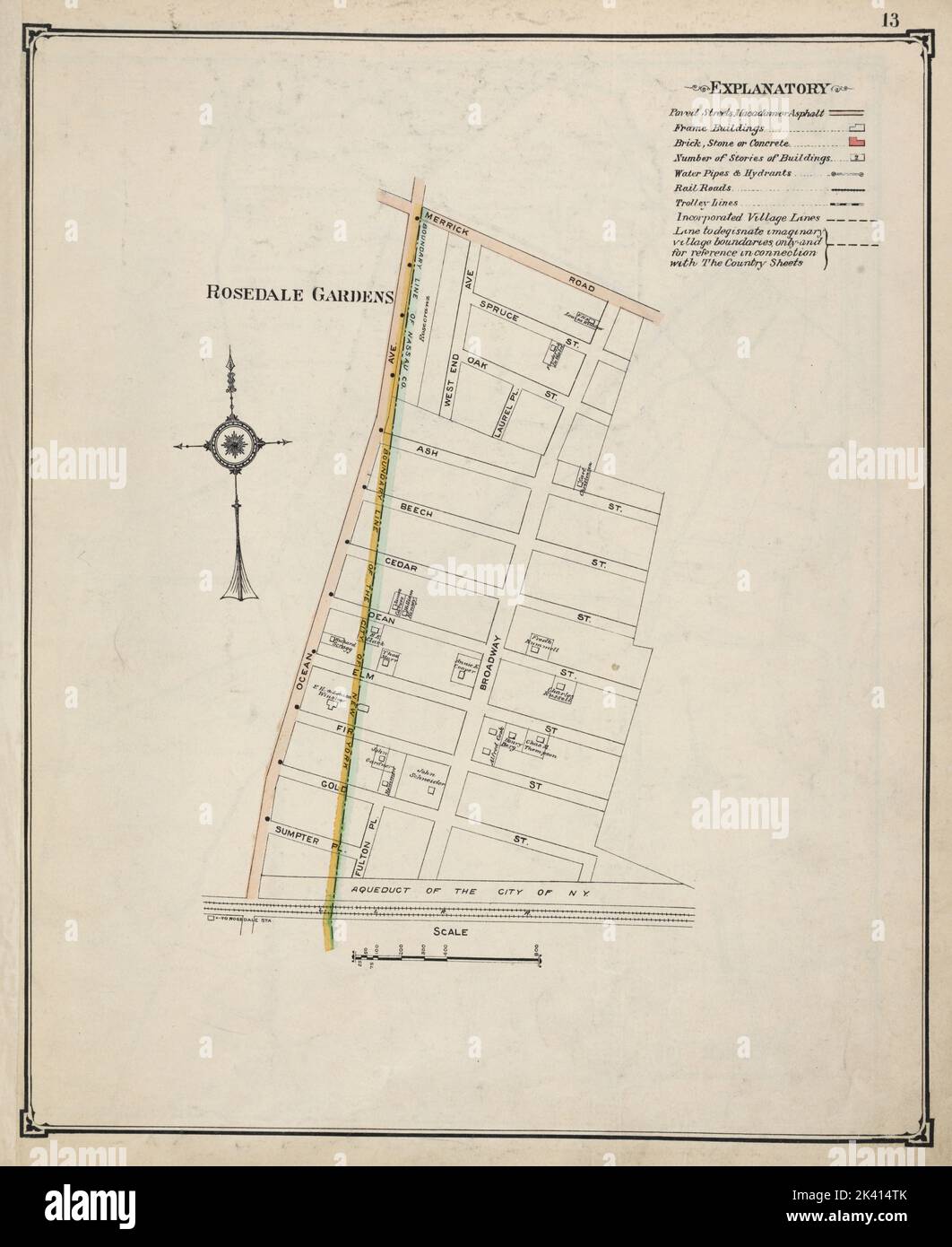 Rosedale Gardens Cartographic. Atlases, Maps. 1914. Lionel Pincus and