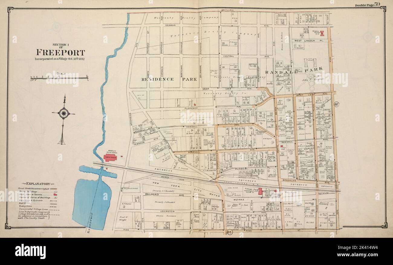 Section 1 of Freeport Cartographic. Atlases, Maps. 1914. Lionel Pincus