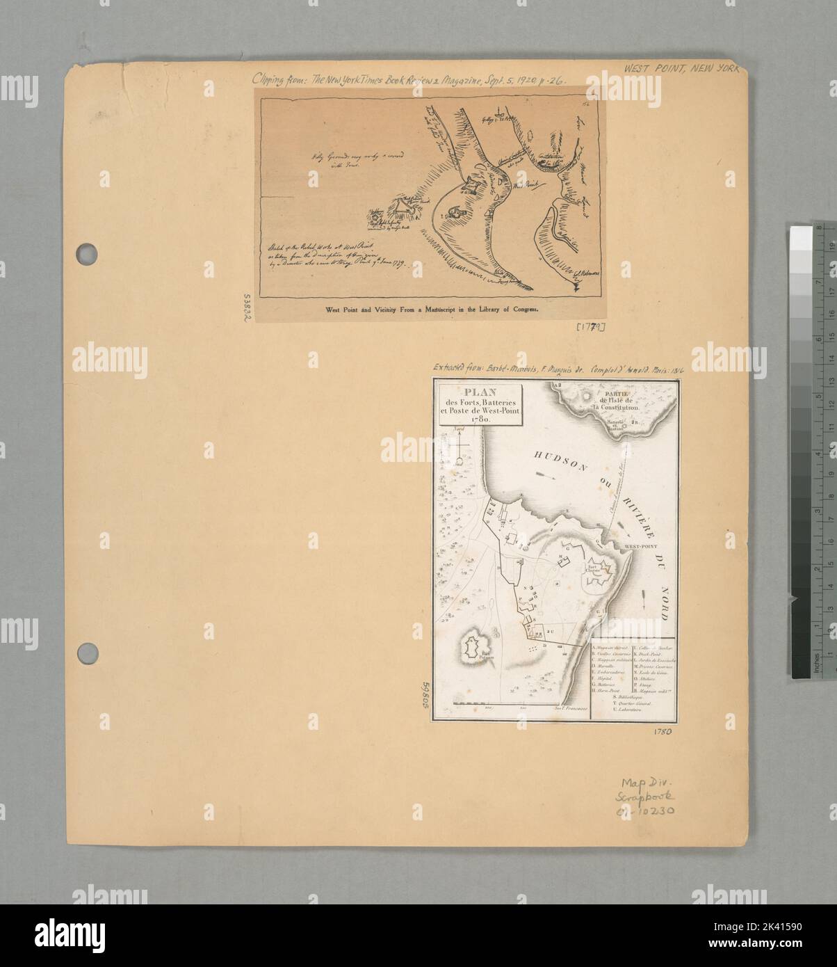 plan-des-forts-batteries-et-poste-de-west-point-1780-cartographic