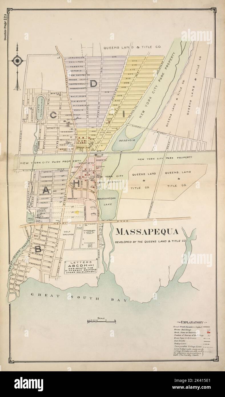Massapequa Cartographic. Atlases, Maps. 1914. Lionel Pincus and