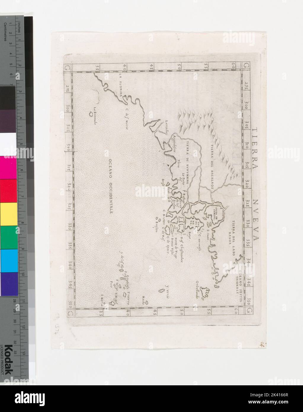 Tierra nveva Cartographic Maps - Tierra Nveva Cartographic Maps 1574 Lionel Pincus And Princess Firyal Map Division North America Maps Early Works To 1800 2K4166R