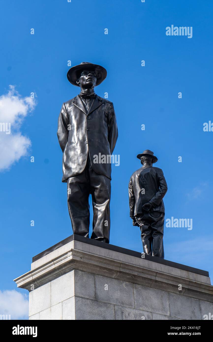 29 September 2022:   Samson Kambalu's sculpture Antelope at the fourth plinth, Trafalgar Square Stock Photo