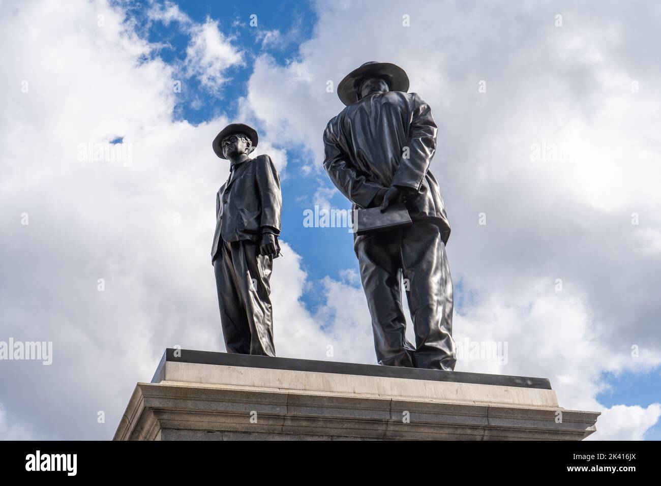 29 September 2022:   Samson Kambalu's sculpture Antelope at the fourth plinth, Trafalgar Square Stock Photo