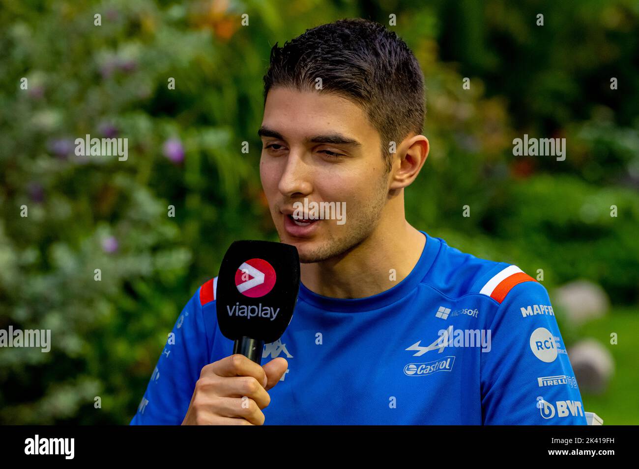 Marina Bay, Singapore. 29th Sep, 2022. Esteban Ocon, from France