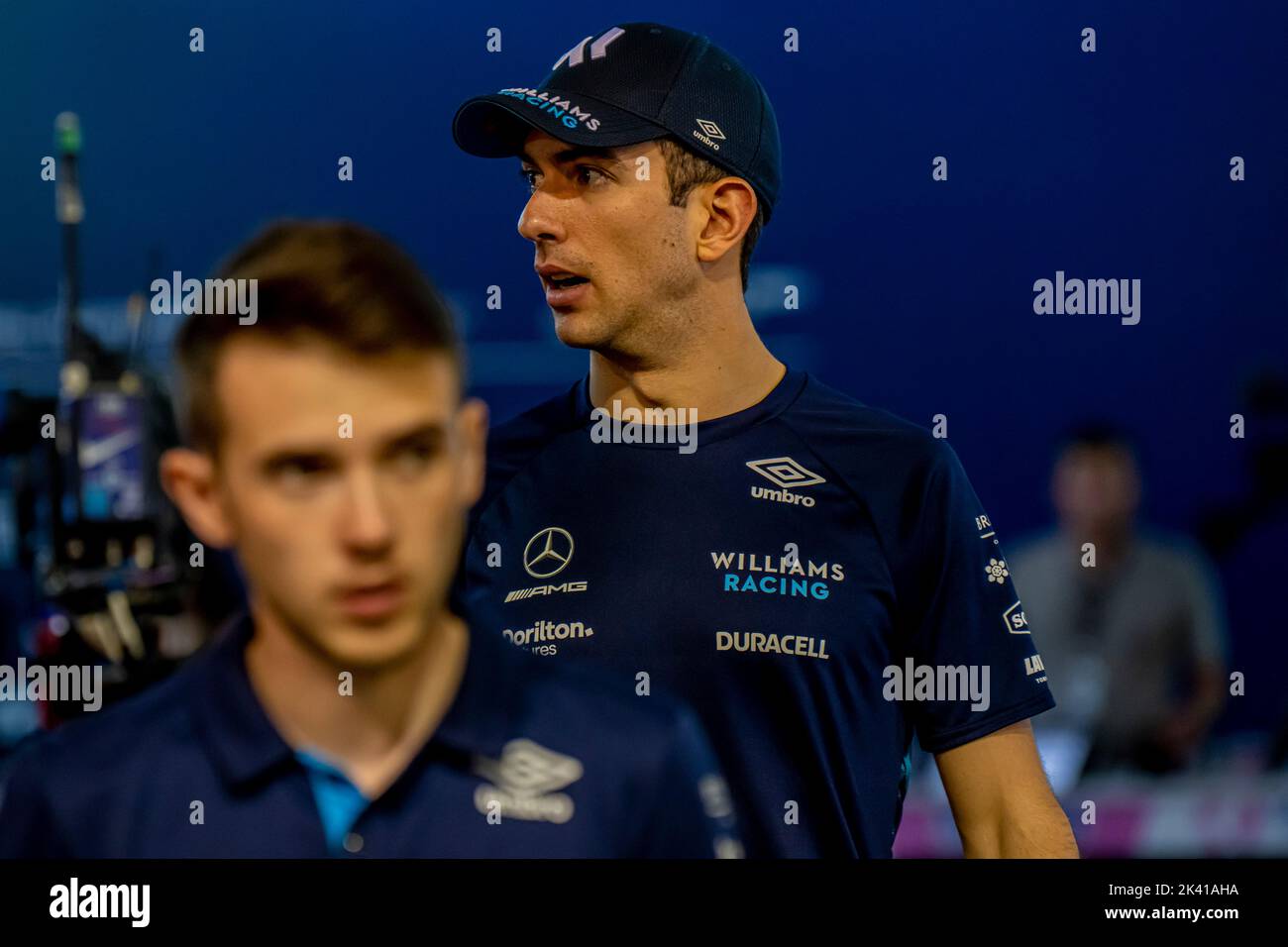 Marina Bay, Singapore, 29th Sep 2022, Nicholas Latifi, from Canada competes for Williams Racing. The build up, round 17 of the 2022 Formula 1 championship. Credit: Michael Potts/Alamy Live News Stock Photo