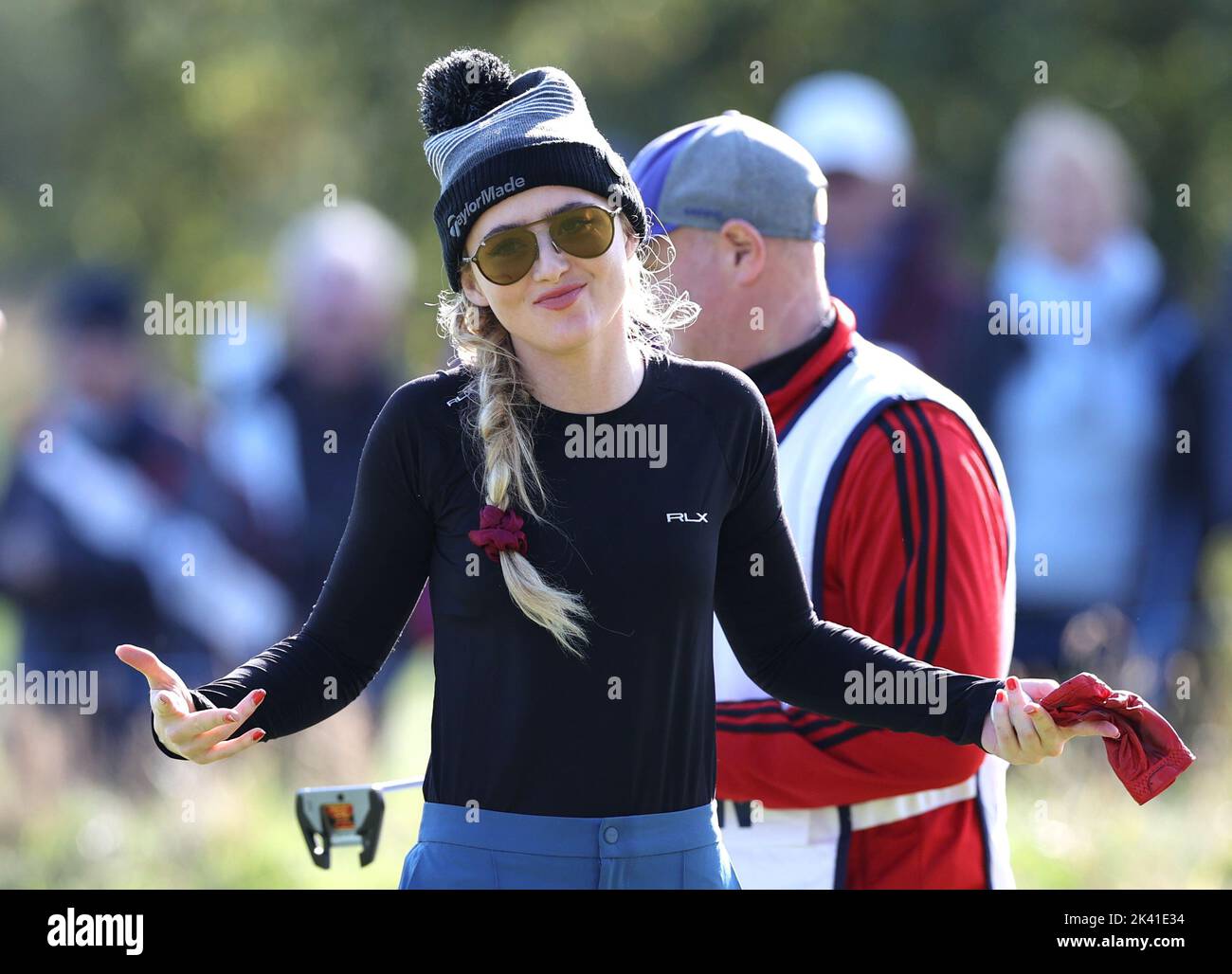 Kathryn Newton on day one of the Alfred Dunhill Links Championship 2022 at Carnoustie. Picture date: Thursday September 29, 2022. Stock Photo