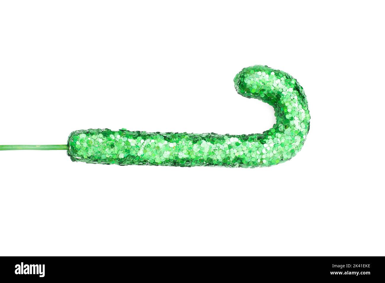 Christmas candy cane isolated on white Stock Photo - Alamy