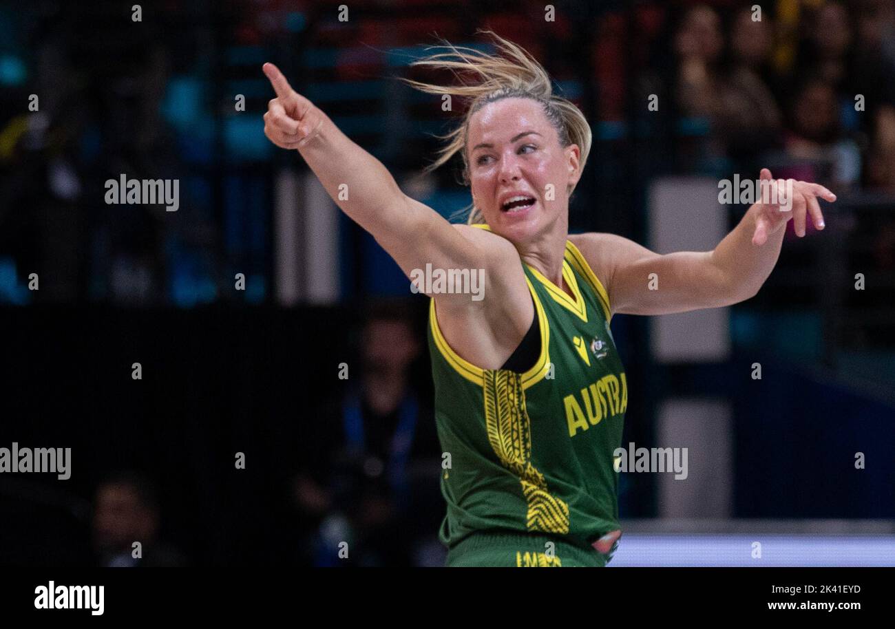 Sydney, Australia. 29th Sep, 2022. Tess Madgen of Australia reacts ...