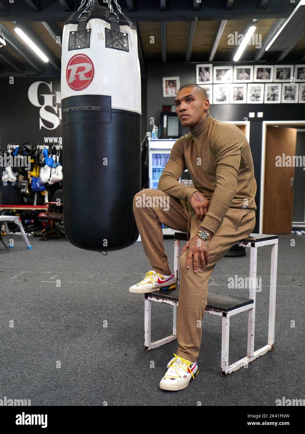 Conor Benn during a media day at the Matchroom Boxing Gym, Essex