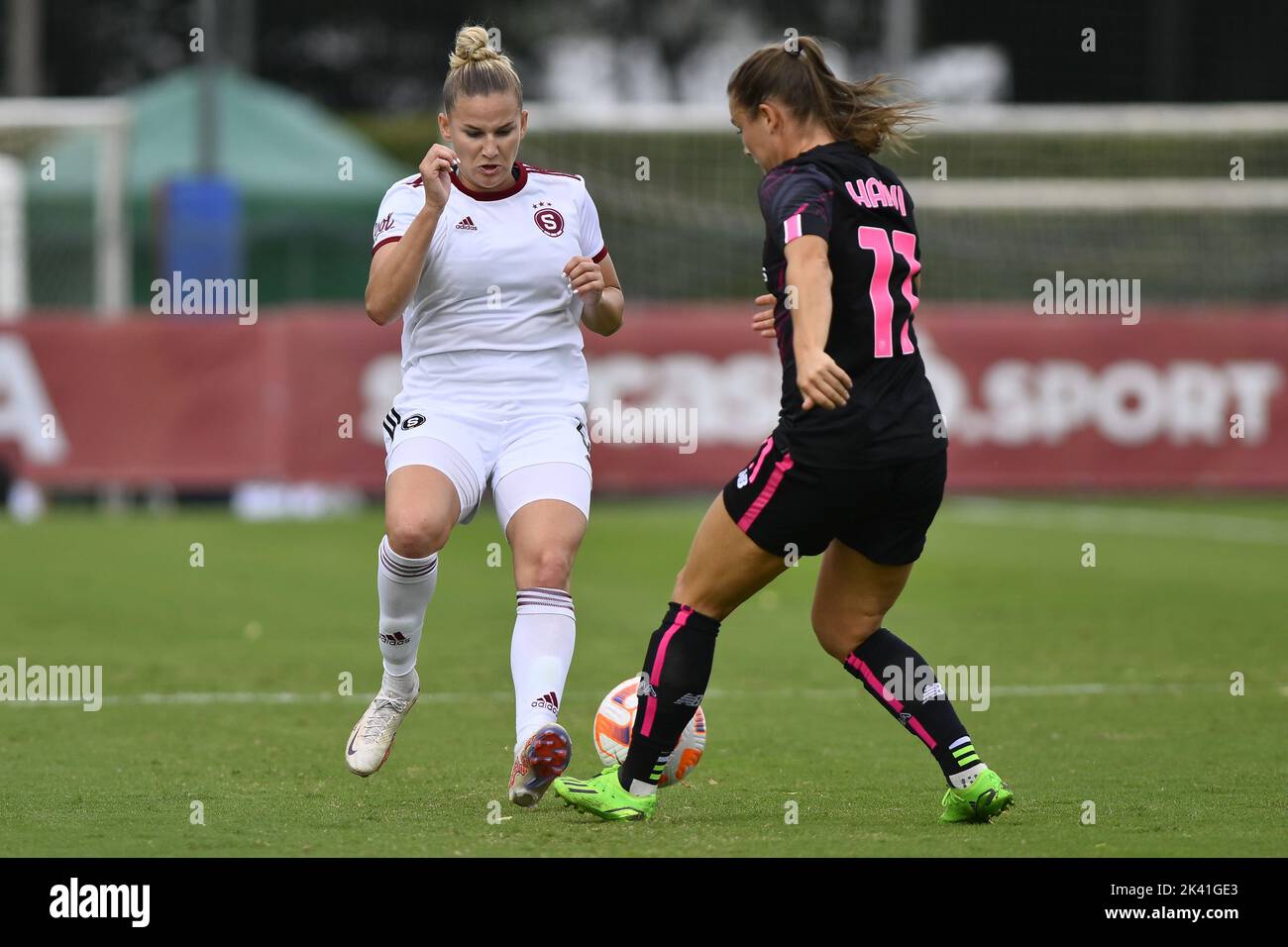 Rome, Italy. 29th Sep, 2022. Aneta D?dinova of Sparta Praha during the UEFA  Women's Champions League second qualifying round return match between A.S.  Roma and Sparta Praha at the Tre Fontane Stadium