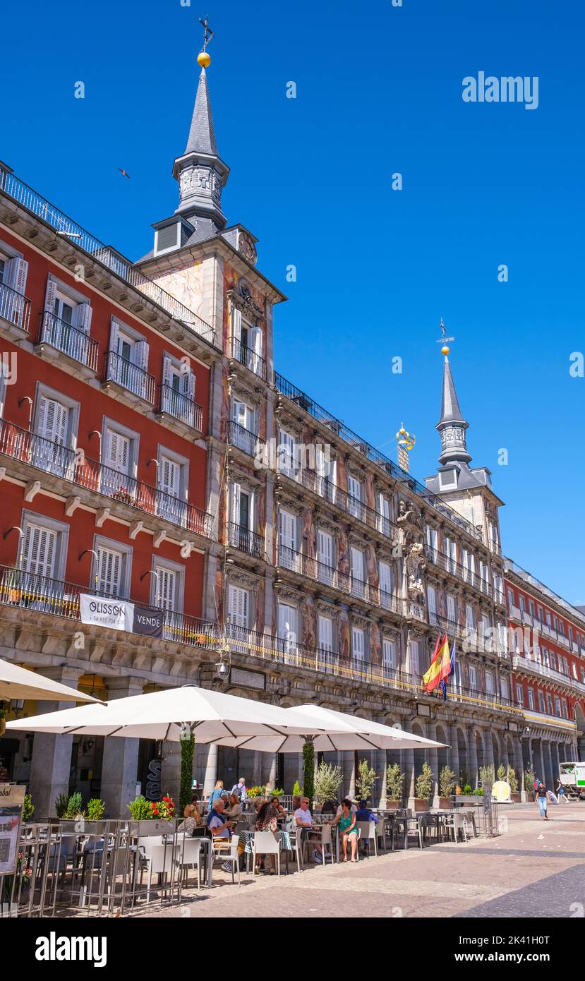 Spain, Madrid. Plaza Mayor. Stock Photo