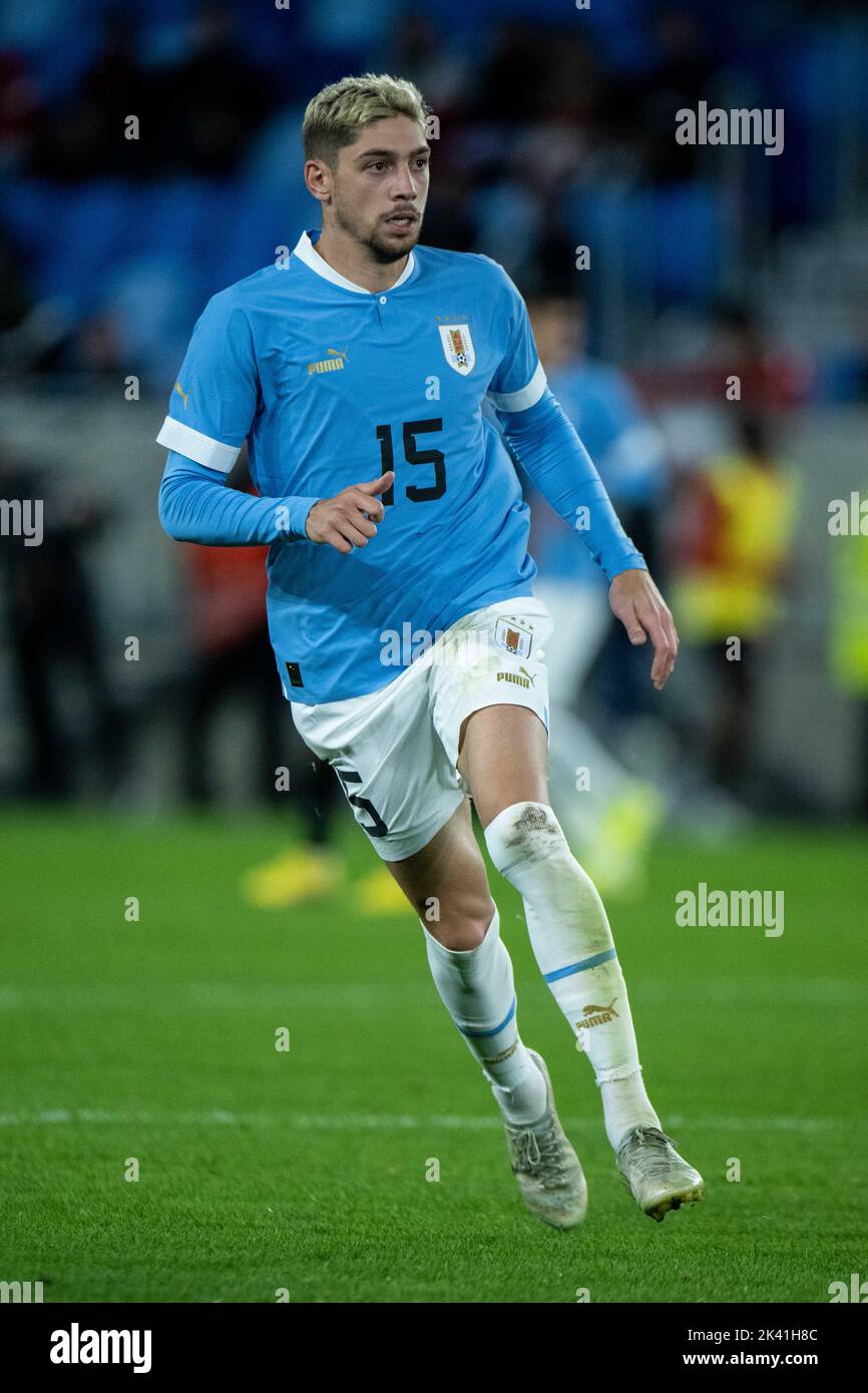 BRATISLAVA, SLOVAKIA - SEPTEMBER 27: Federico Valverde of Uruguay ...