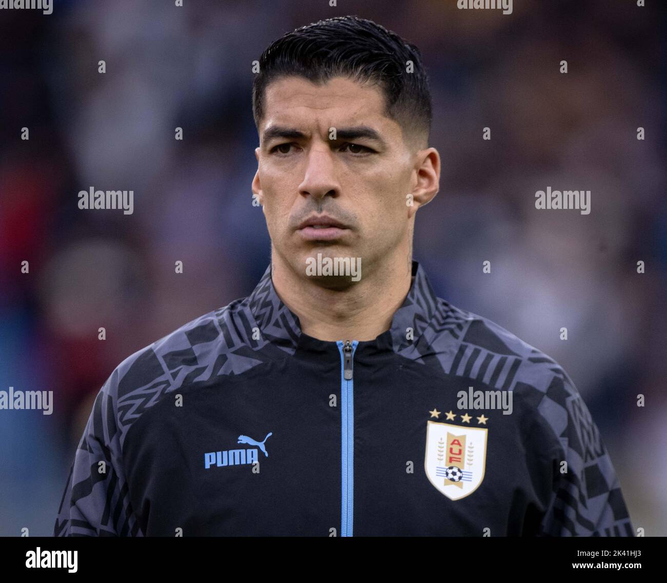BRATISLAVA, SLOVAKIA - SEPTEMBER 27: Luis Suarez of Uruguay during the 