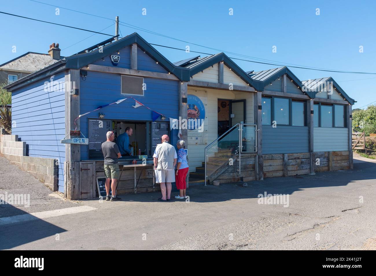 Britannia at the Beach fish and seafood restaurant in the fishing