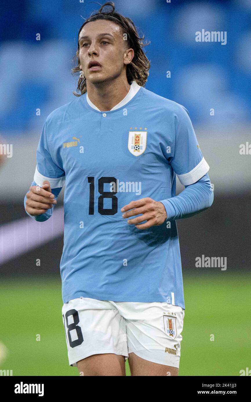 BRATISLAVA, SLOVAKIA - SEPTEMBER 27: Agust’n Canobbio of Uruguay during