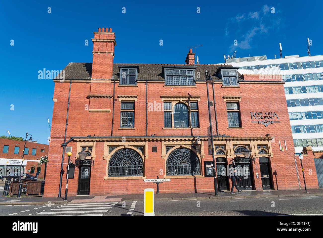 The currently closed Rose Villa Tavern pub in the Jewellery Quarter in