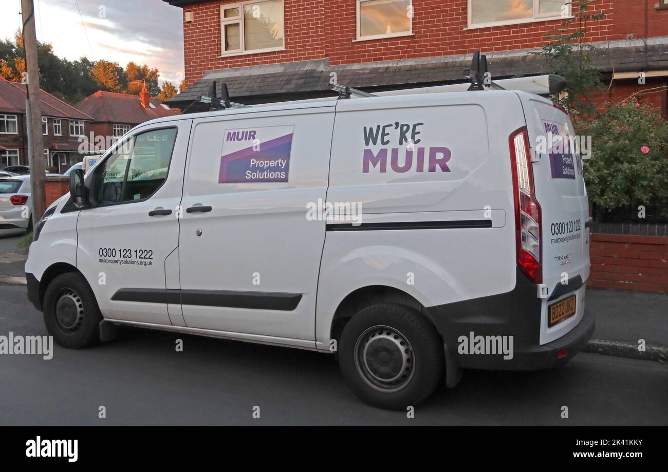 Were Muir responsive repairs van, Warrington, Cheshire, England, UK, WA4 Stock Photo