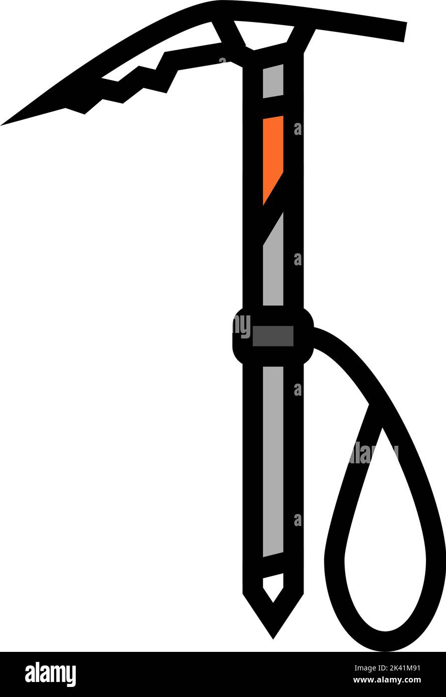 ice axe tool color icon vector illustration Stock Vector Image & Art