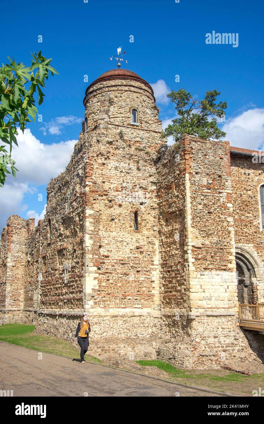 11th century Colchester Castle, Upper Castle Park, Colchester, Essex, England, United Kingdom Stock Photo