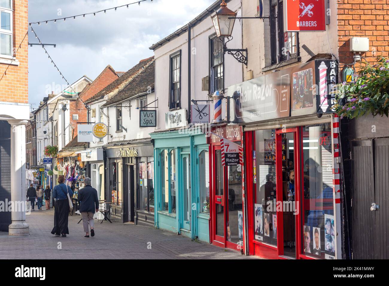 Street scene, Eld Lane, Colchester, Essex, England, United Kingdom Stock Photo