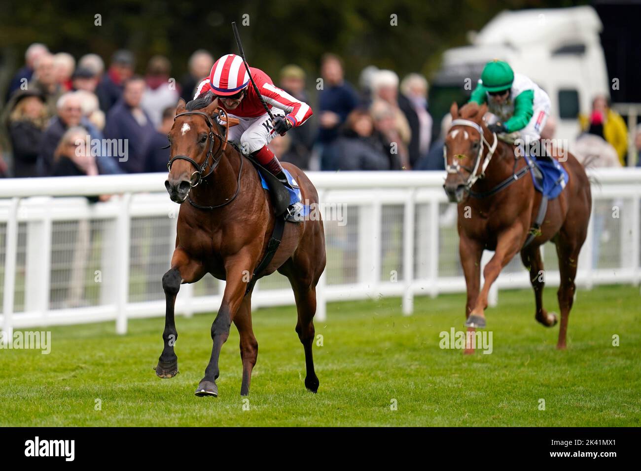 Salisbury Racource Bolt Action ridden by David Egan (left) wins The British EBF / PKF ...