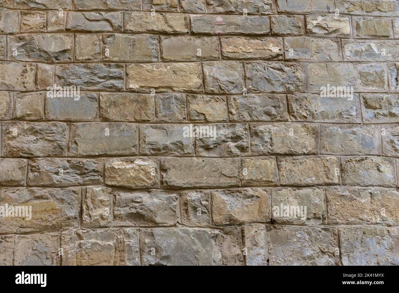 Stone surfaces (a fortress wall) Stock Photo
