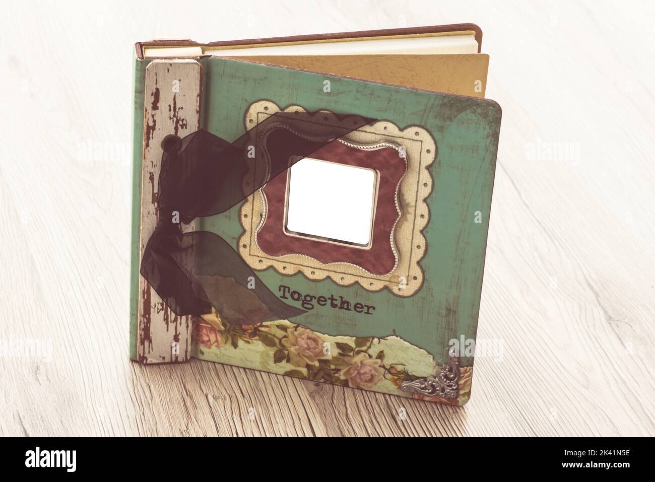 Old photo album open isolated hi-res stock photography and images - Alamy