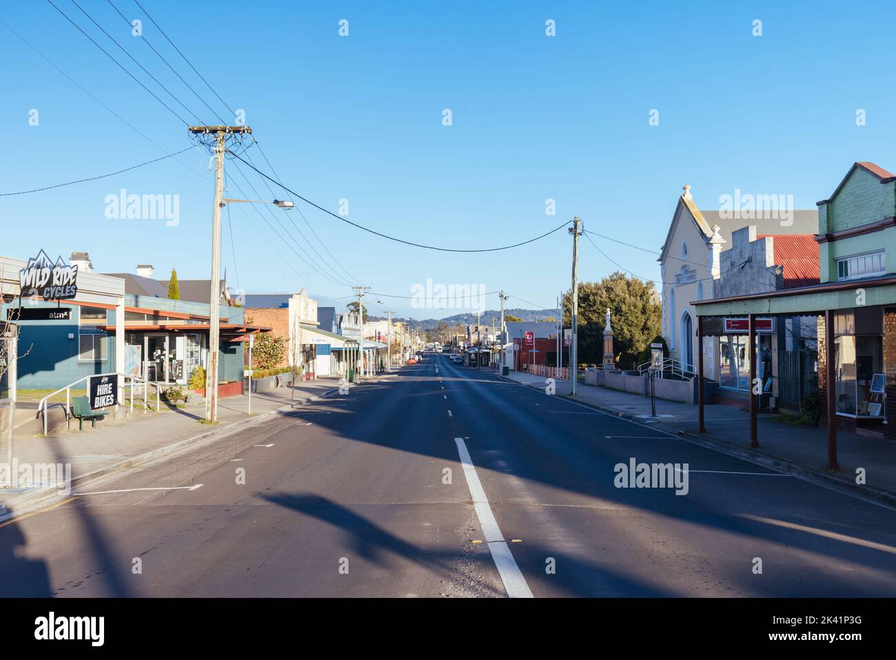 Historic Evandale in Tasmania Australia Stock Photo Alamy