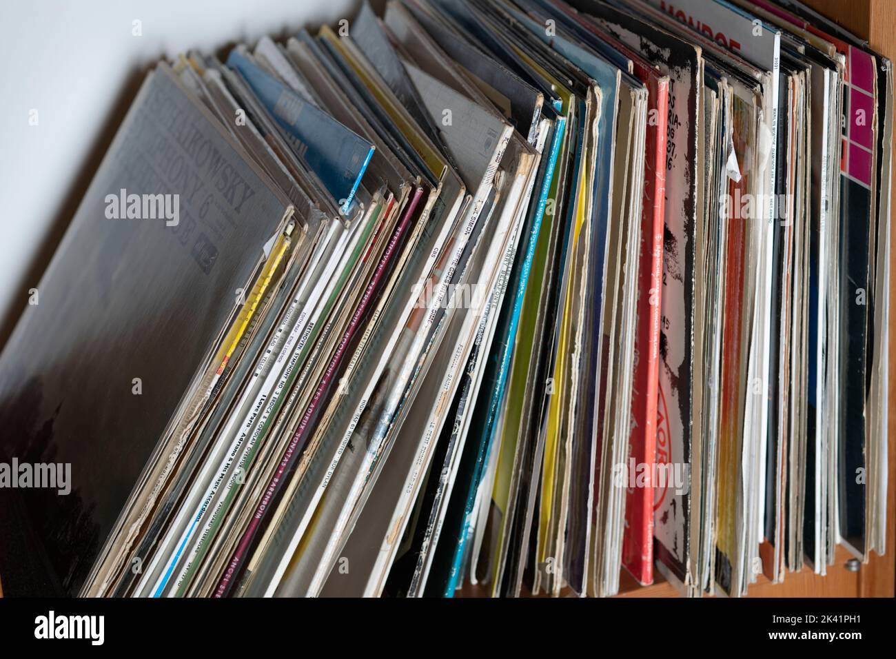 Record album collection Stock Photo - Alamy