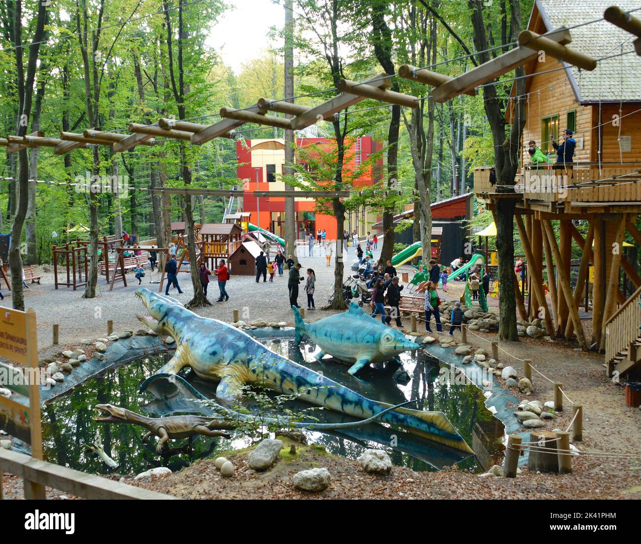 Dino park in Brasov, Romnia Stock Photo