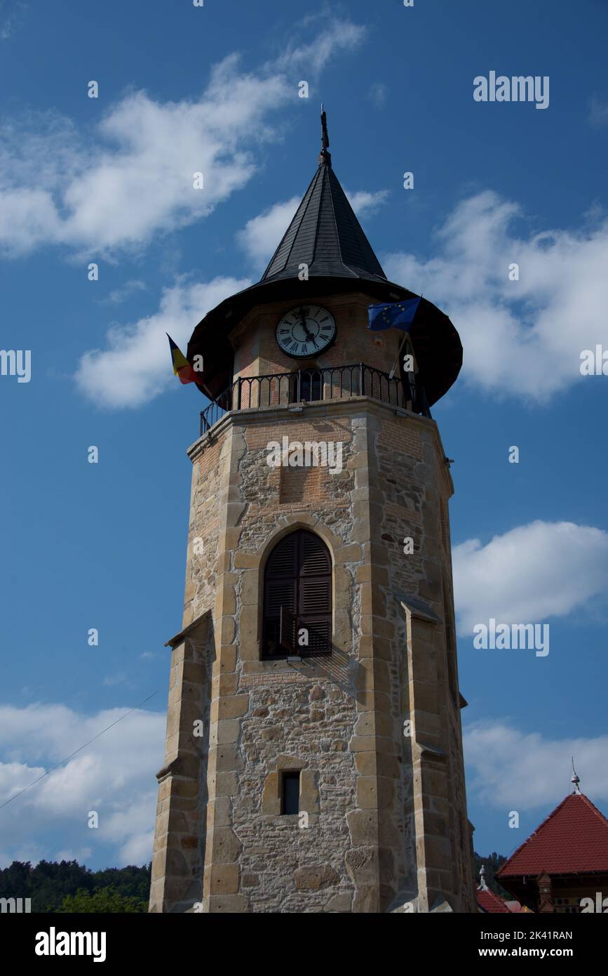 Stephen's Tower, Independence Square, Piatra-Neamt, Transylvania, Romania, Europe Stock Photo
