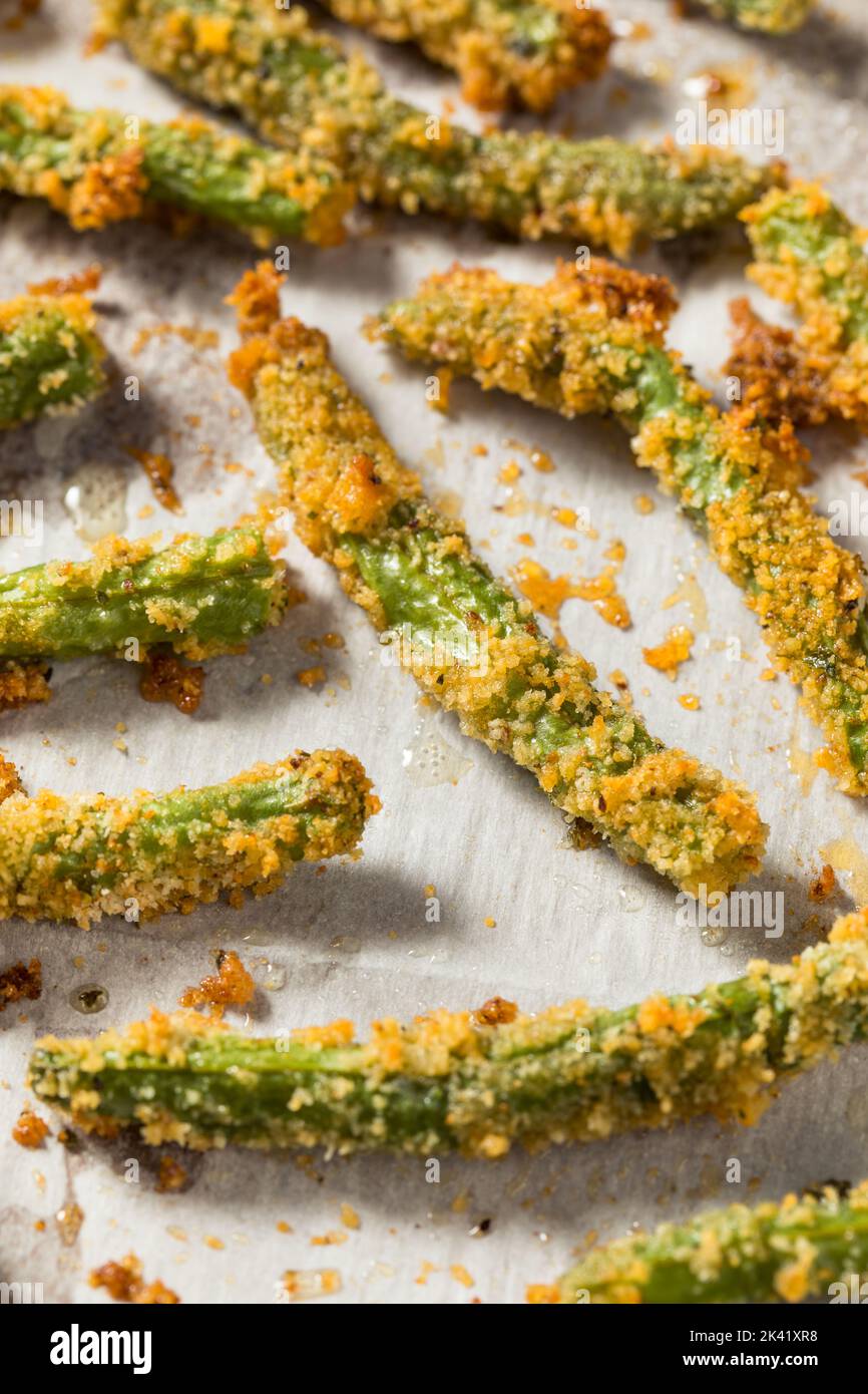 Homemade Baked Crispy Green Beans with Salt and Pepper Stock Photo Alamy