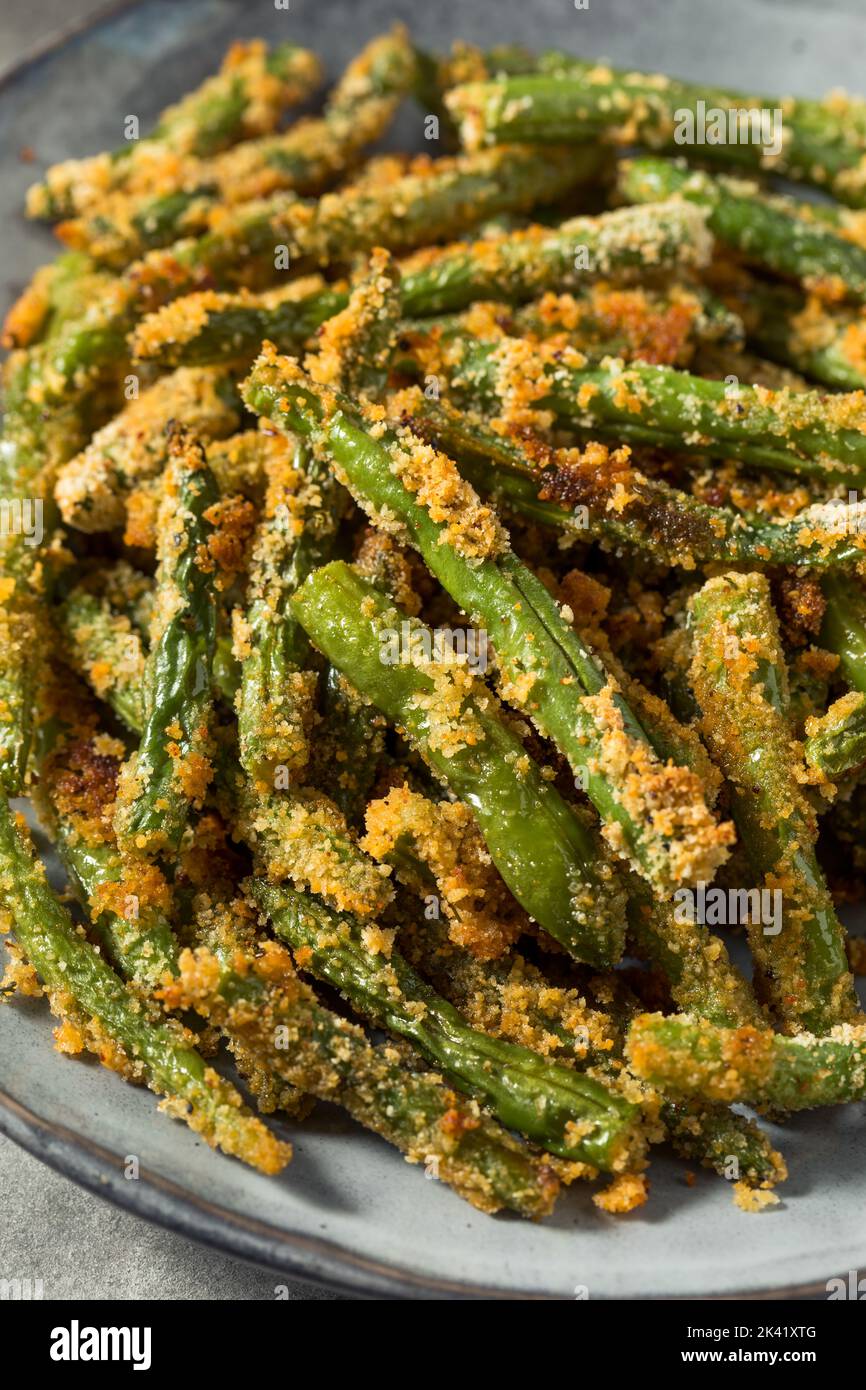 Homemade Baked Crispy Green Beans with Salt and Pepper Stock Photo Alamy