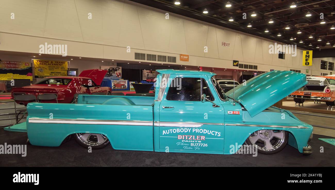 DETROIT, MI/USA - March 1, 2019: A 1965 Chevrolet C10 Pickup