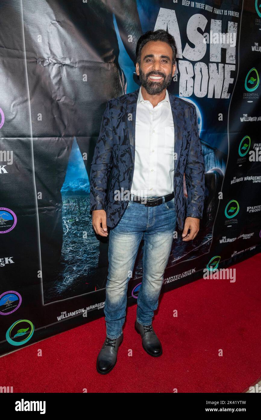Encino, CA, September 28, 2022, Iyad Hajjaj attends Los Angeles Premiere of 'Ash and Bone' at Laemmle Town Center 5, Encino, CA on September 28, 2022 Stock Photo