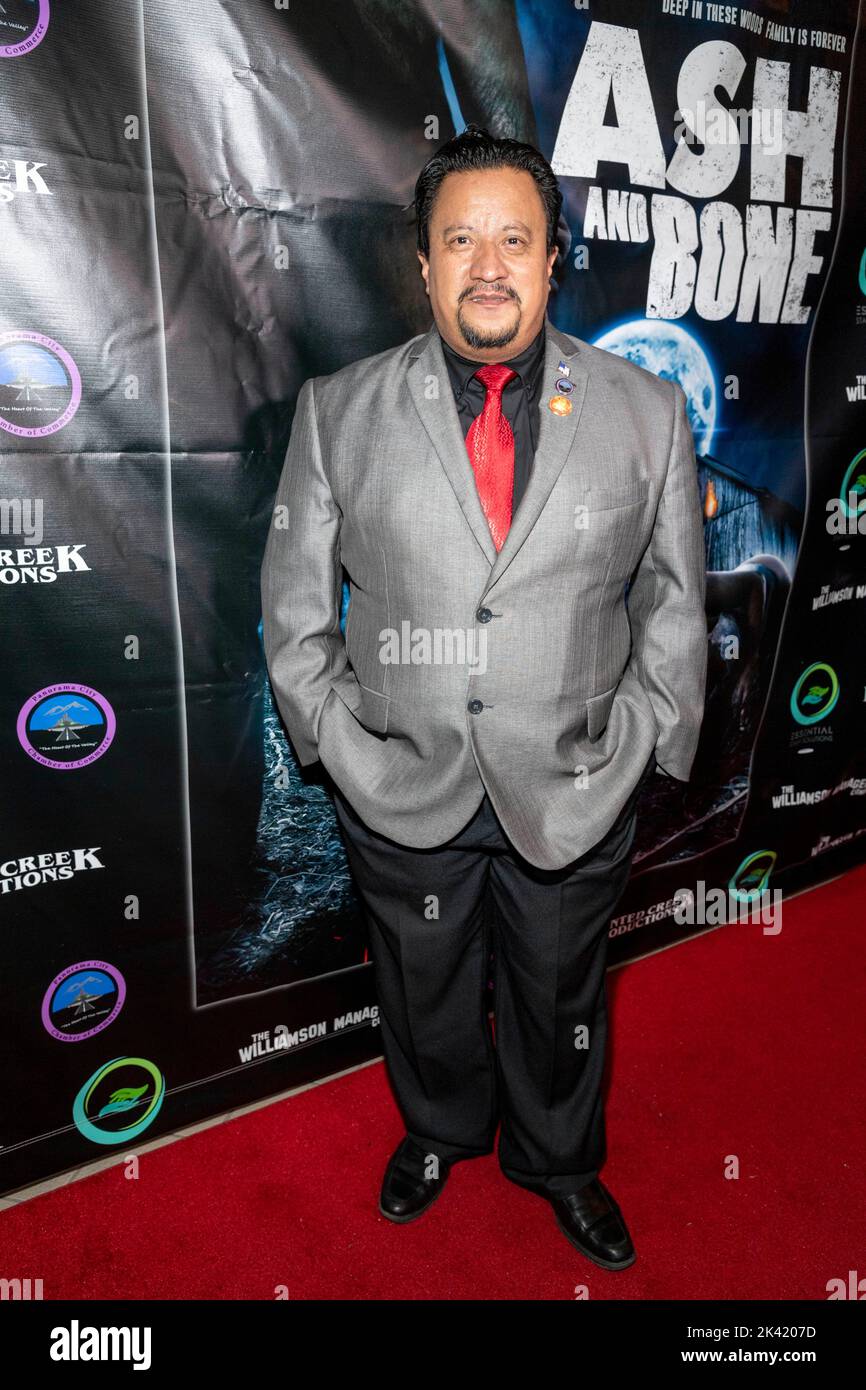 Encino, CA, September 28, 2022, Saul Meja attends Los Angeles Premiere of 'Ash and Bone' at Laemmle Town Center 5, Encino, CA on September 28, 2022 Stock Photo