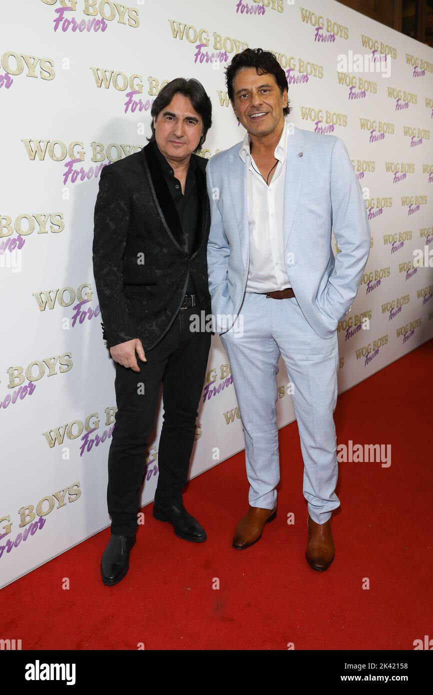 September 29, 2022: NICK GIANNOPOULOS and VINCE COLOSIMO attends the Sydney Premiere of Wog Boys Forever at the Enmore Theatre on September 29, 2022 in Sydney, NSW Australia  (Credit Image: © Christopher Khoury/Australian Press Agency via ZUMA  Wire) Stock Photo