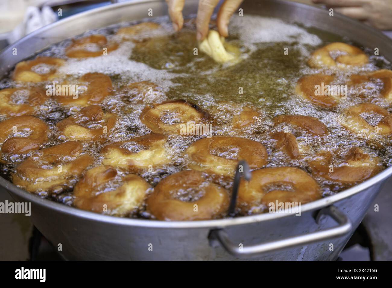 Detail of typical Spanish dessert fried in oil Stock Photo Alamy