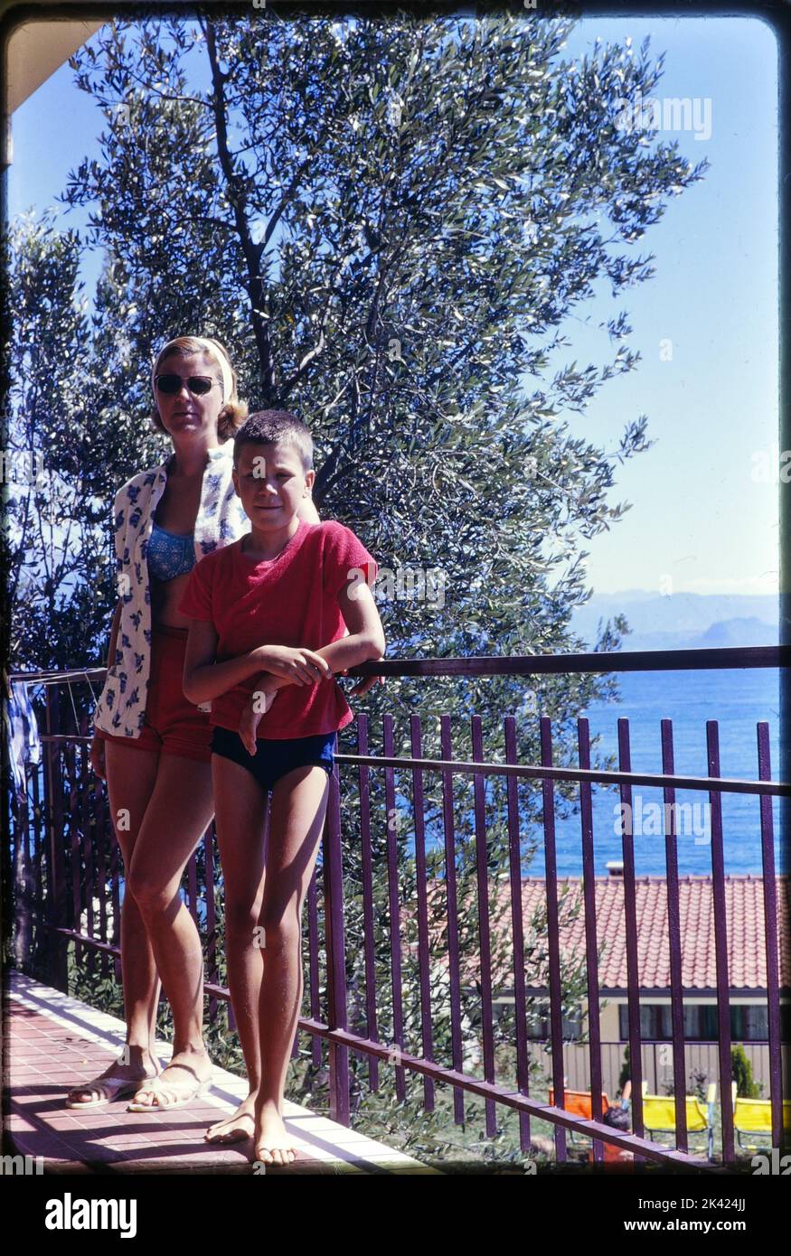 Manerba del Garda, Garda lake, Italy, Archives 1967 Stock Photo