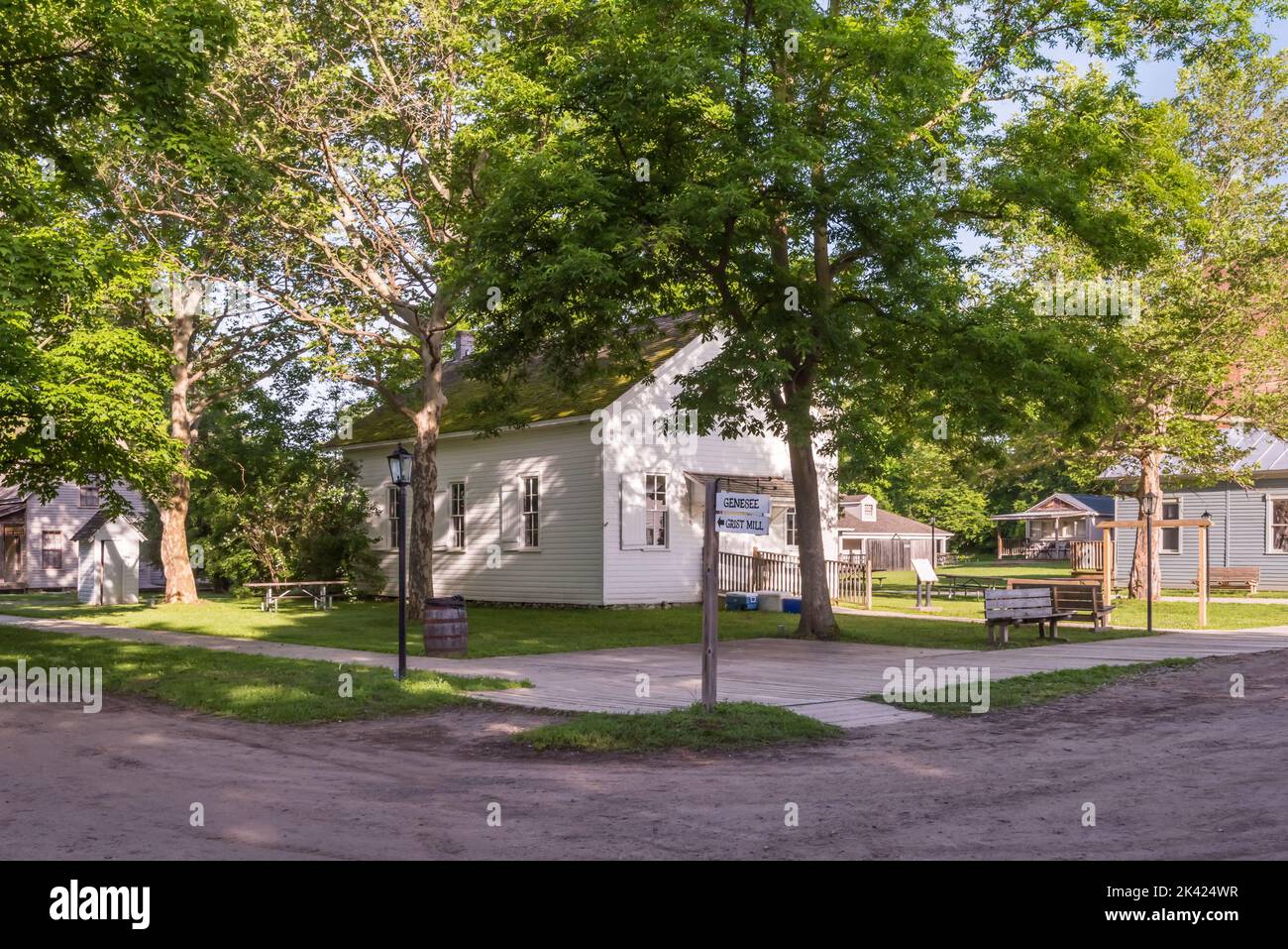 FLINT, MI/USA - JUNE 22, 2019: Vintage homestead, Crossroads Village ...